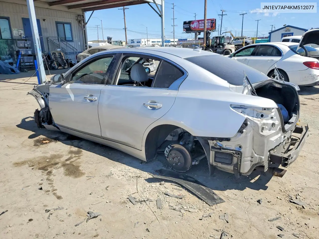 2019 Infiniti Q50 3.0T Luxe VIN: JN1EV7AP4KM512077 Lot: 57593096
