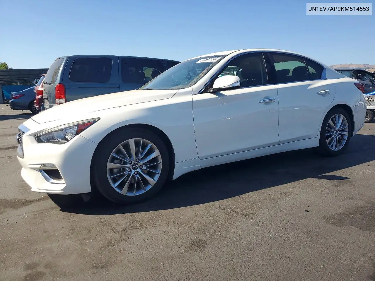 2019 Infiniti Q50 3.0T Luxe VIN: JN1EV7AP9KM514553 Lot: 57690796