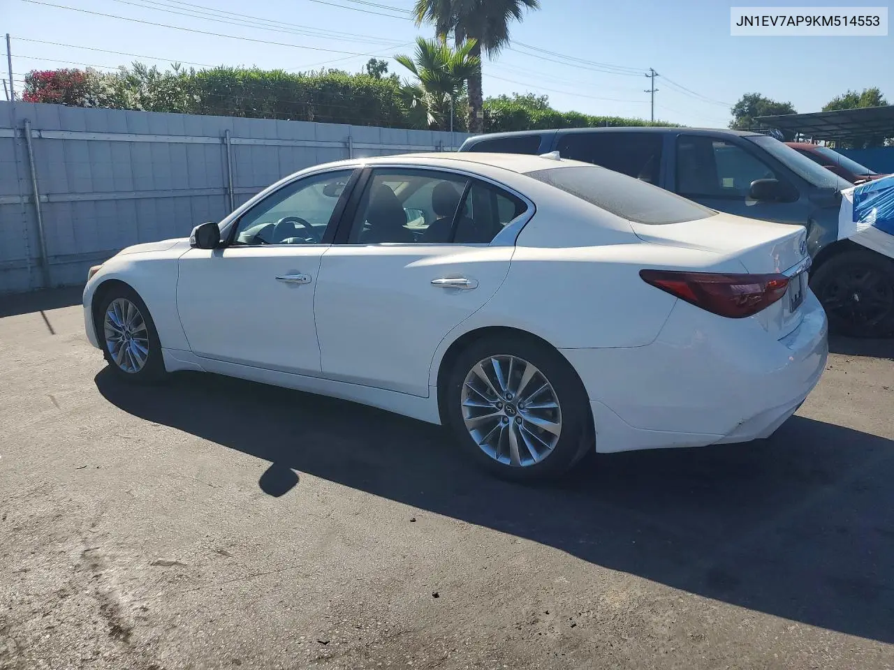 2019 Infiniti Q50 3.0T Luxe VIN: JN1EV7AP9KM514553 Lot: 57690796