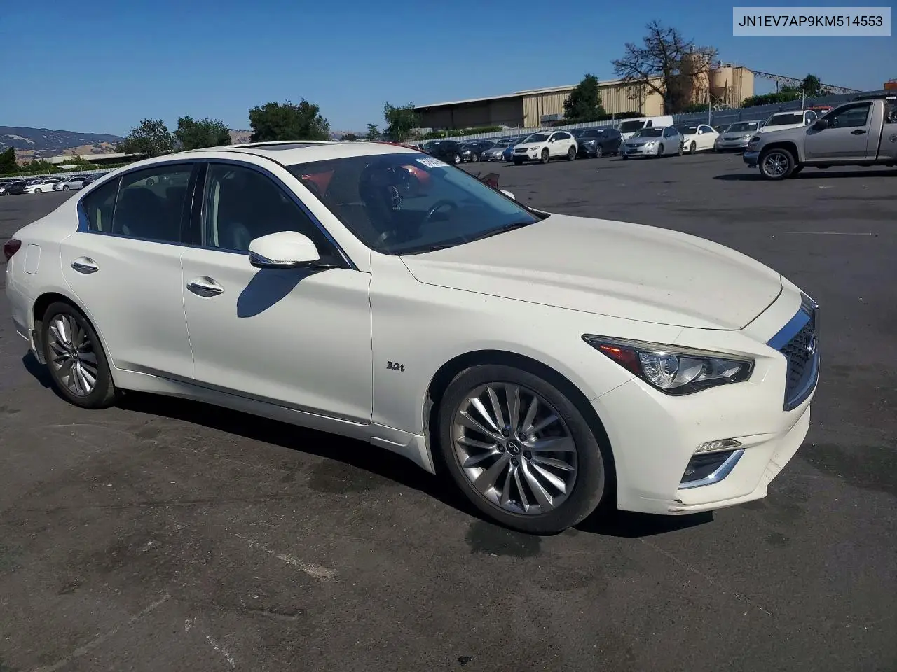 2019 Infiniti Q50 3.0T Luxe VIN: JN1EV7AP9KM514553 Lot: 57690796