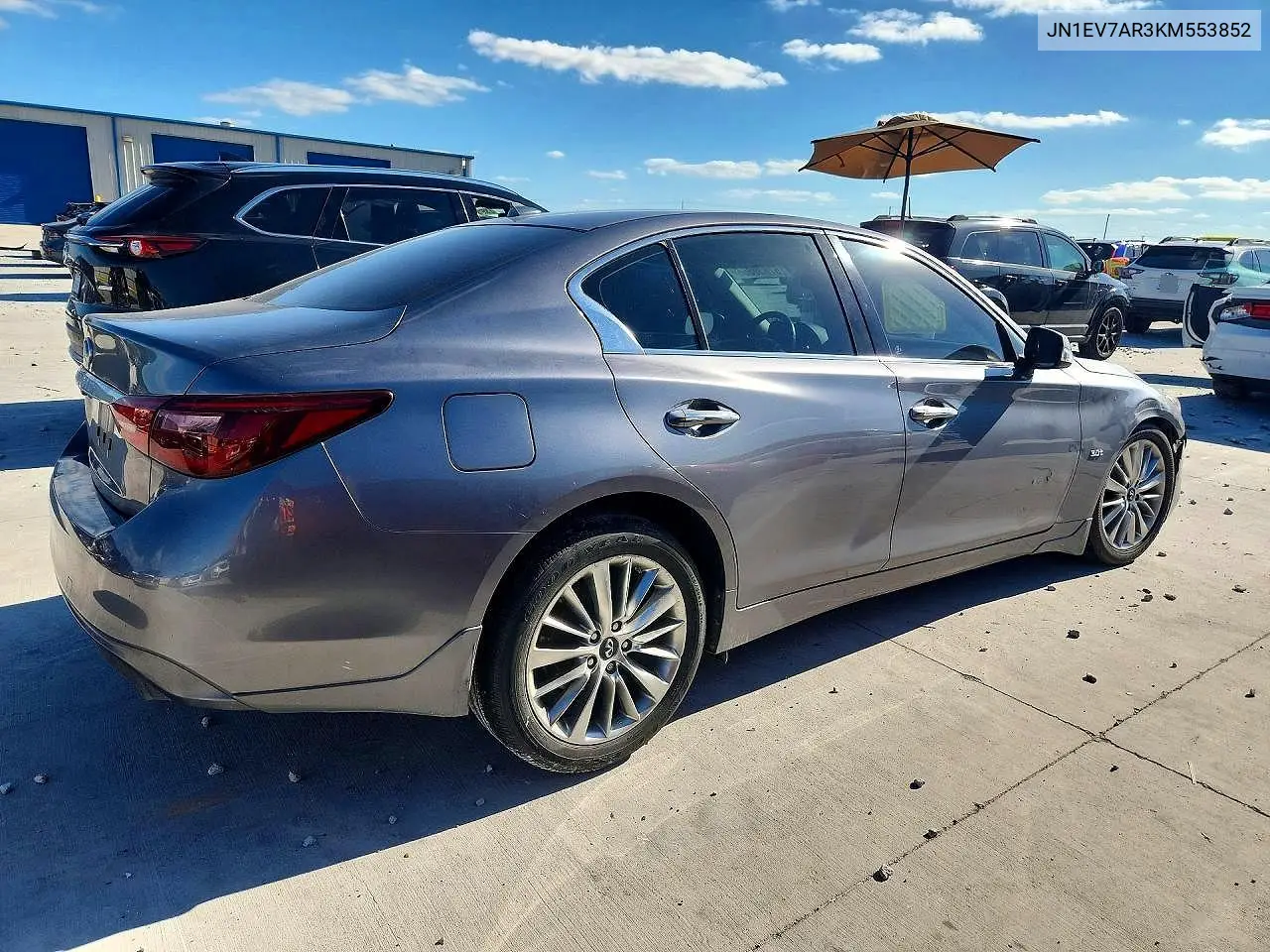 2019 Infiniti Q50 3.0T Luxe VIN: JN1EV7AR3KM553852 Lot: 57830866