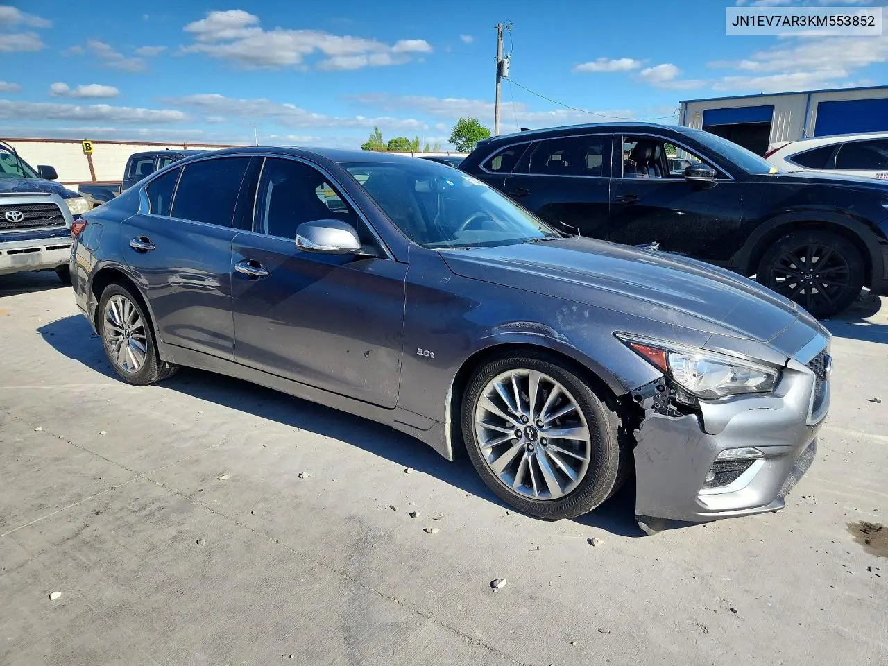 2019 Infiniti Q50 3.0T Luxe VIN: JN1EV7AR3KM553852 Lot: 57830866
