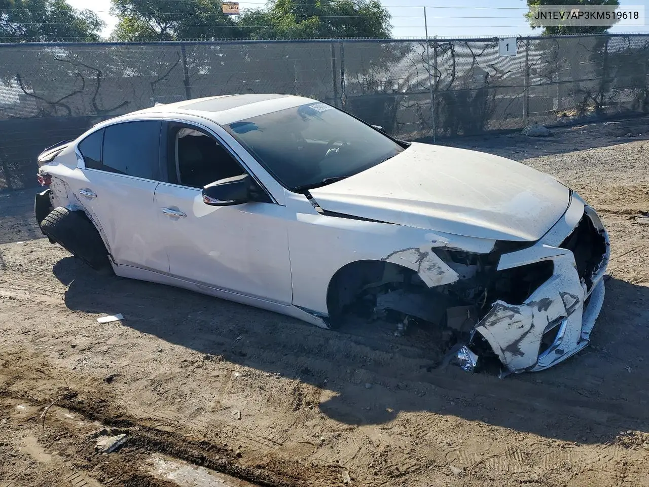 2019 Infiniti Q50 3.0T Luxe VIN: JN1EV7AP3KM519618 Lot: 59401816