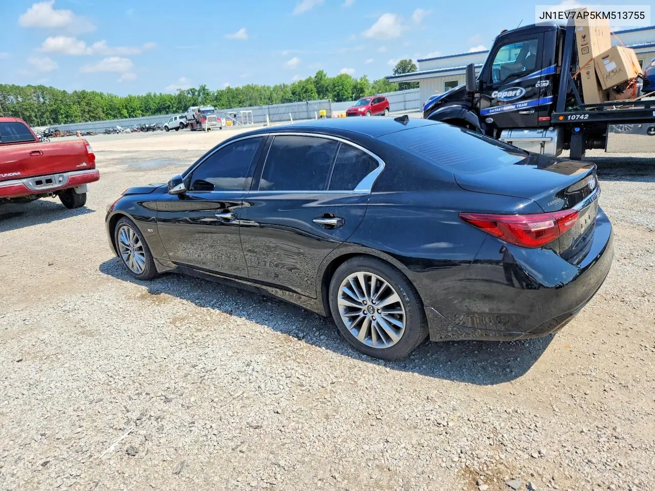 2019 Infiniti Q50 3.0T Luxe VIN: JN1EV7AP5KM513755 Lot: 59761916
