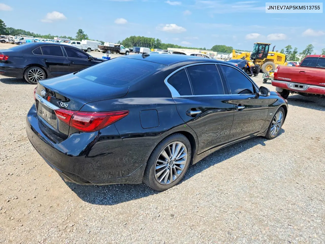 2019 Infiniti Q50 3.0T Luxe VIN: JN1EV7AP5KM513755 Lot: 59761916