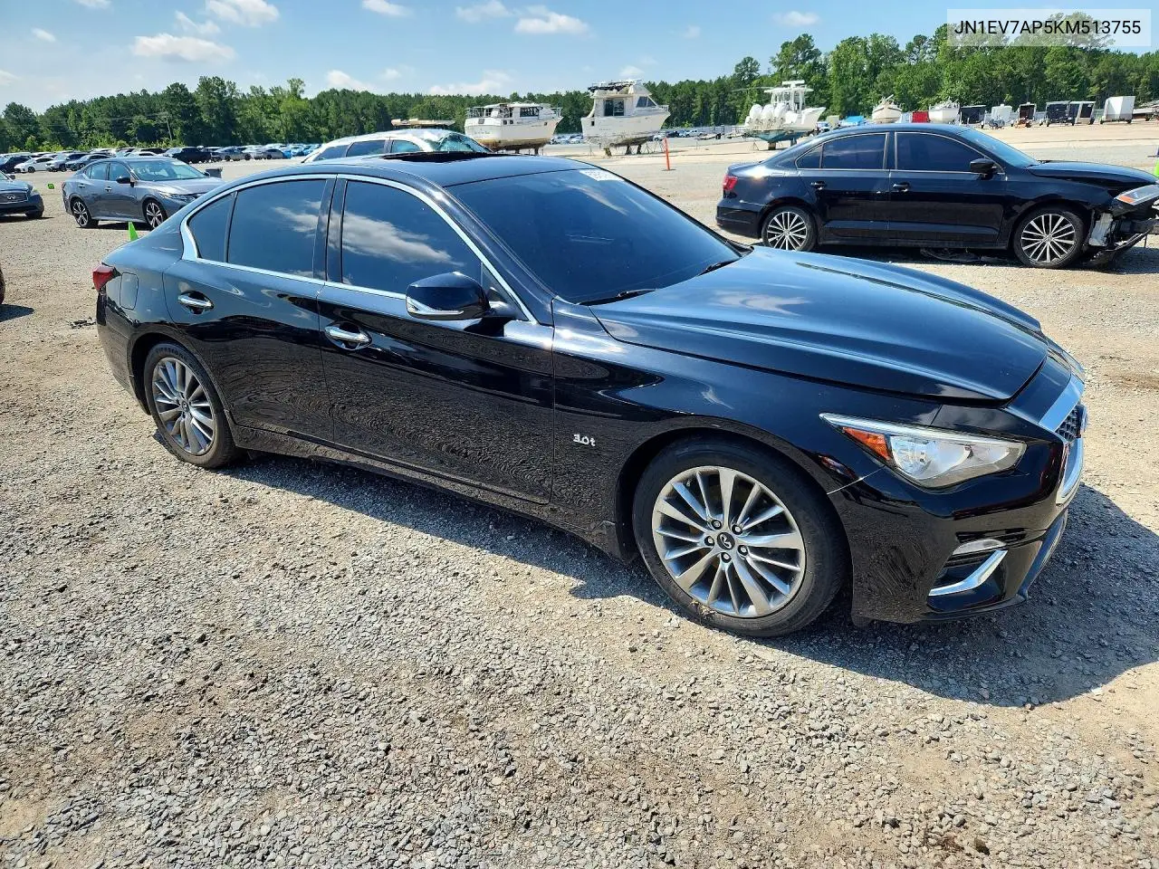 2019 Infiniti Q50 3.0T Luxe VIN: JN1EV7AP5KM513755 Lot: 59761916