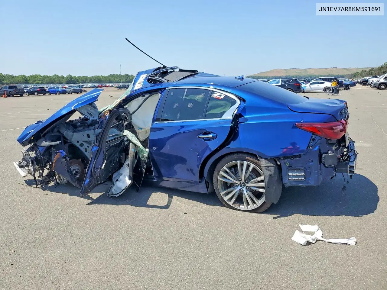 2019 Infiniti Q50 3.0T Sport VIN: JN1EV7AR8KM591691 Lot: 59771016