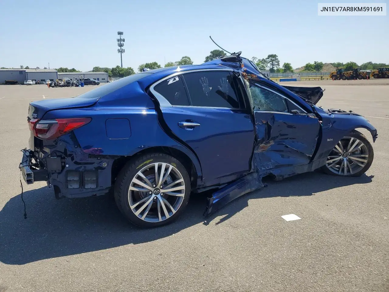 2019 Infiniti Q50 3.0T Sport VIN: JN1EV7AR8KM591691 Lot: 59771016