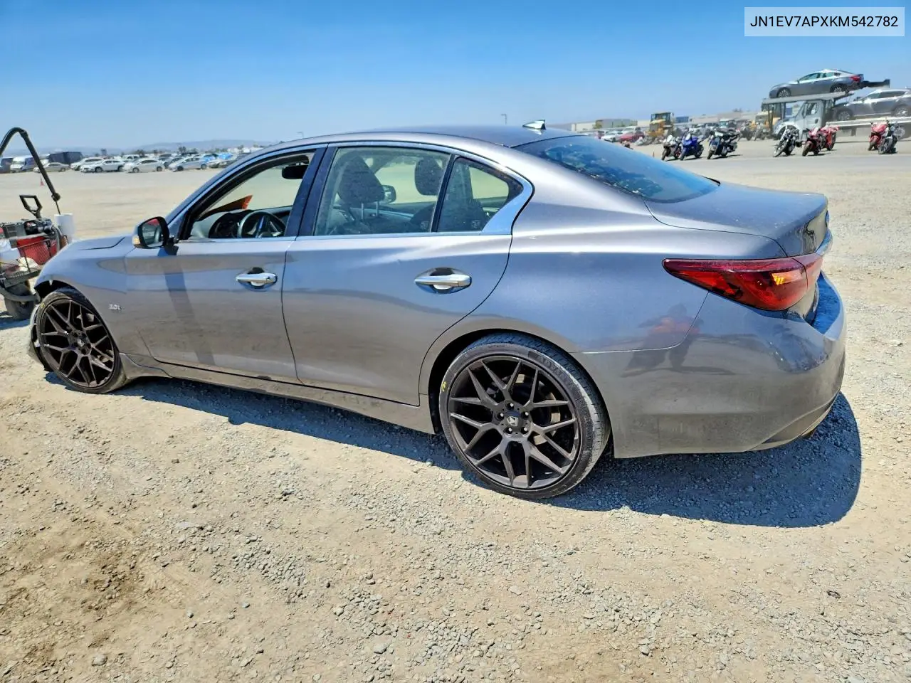 2019 Infiniti Q50 3.0T Luxe VIN: JN1EV7APXKM542782 Lot: 60038496