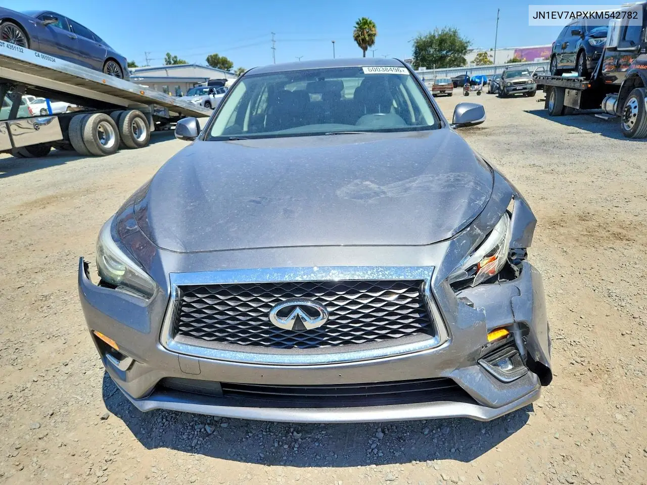 2019 Infiniti Q50 3.0T Luxe VIN: JN1EV7APXKM542782 Lot: 60038496
