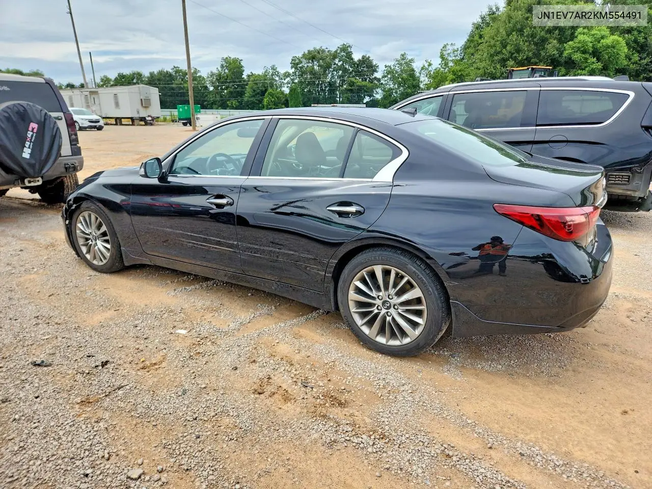 2019 Infiniti Q50 3.0T Luxe VIN: JN1EV7AR2KM554491 Lot: 60490696