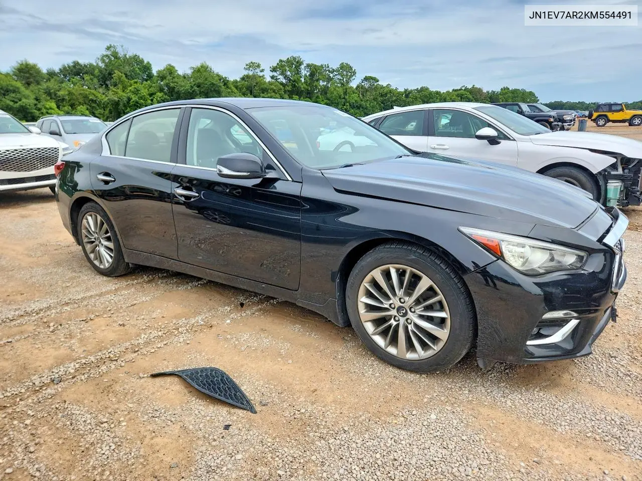 2019 Infiniti Q50 3.0T Luxe VIN: JN1EV7AR2KM554491 Lot: 60490696