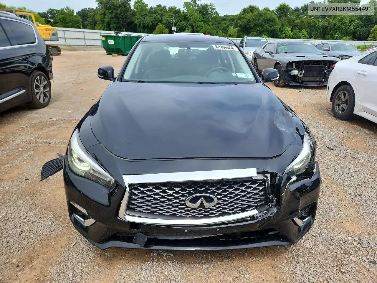 2019 Infiniti Q50 3.0T Luxe VIN: JN1EV7AR2KM554491 Lot: 60490696