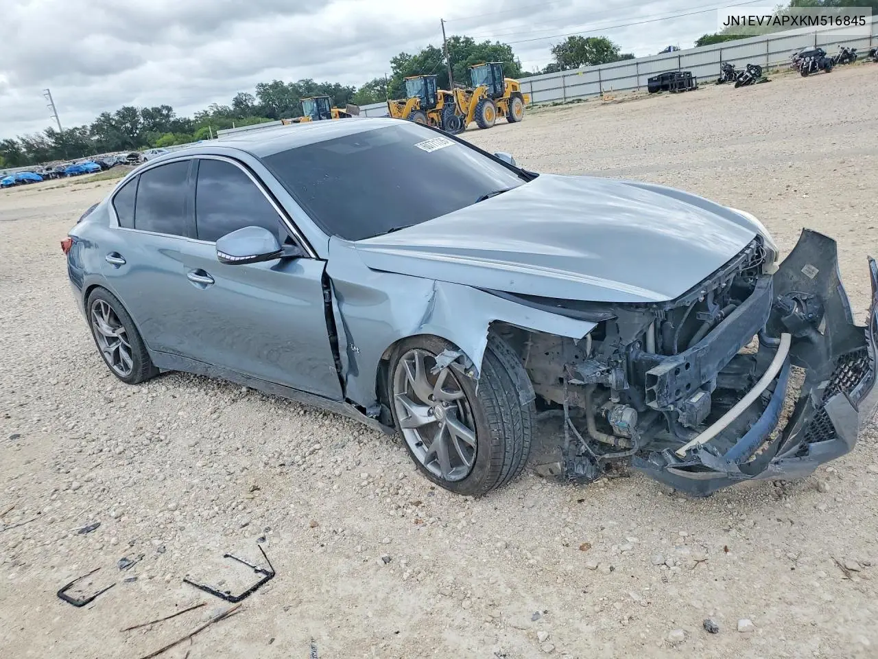 2019 Infiniti Q50 3.0T Luxe VIN: JN1EV7APXKM516845 Lot: 60771726