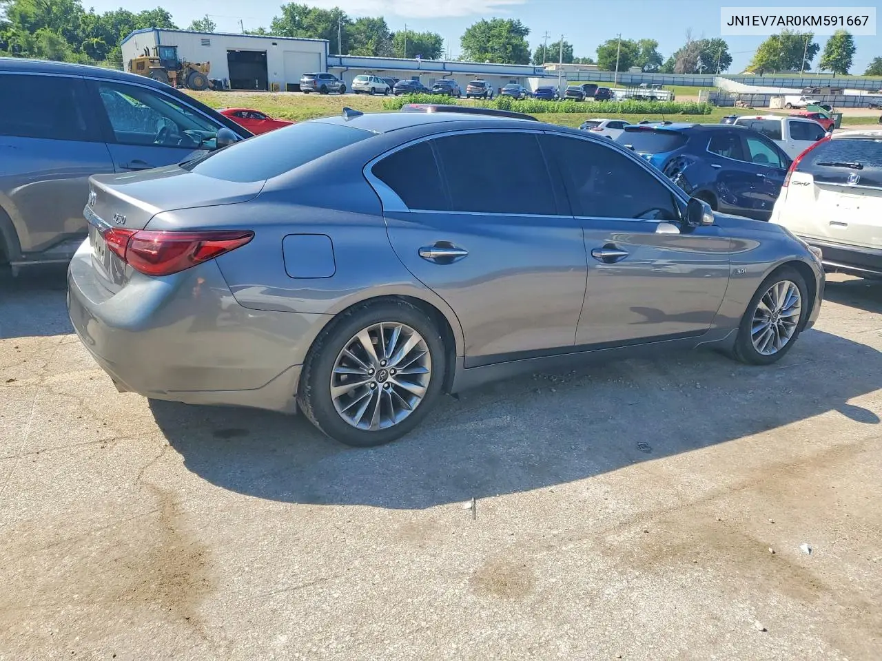 2019 Infiniti Q50 3.0T Luxe VIN: JN1EV7AR0KM591667 Lot: 60909046