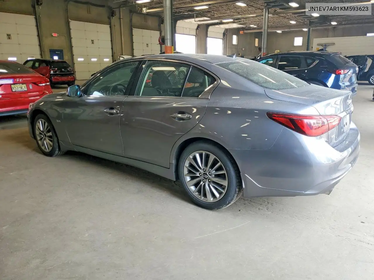 2019 Infiniti Q50 3.0T Luxe VIN: JN1EV7AR1KM593623 Lot: 61154246
