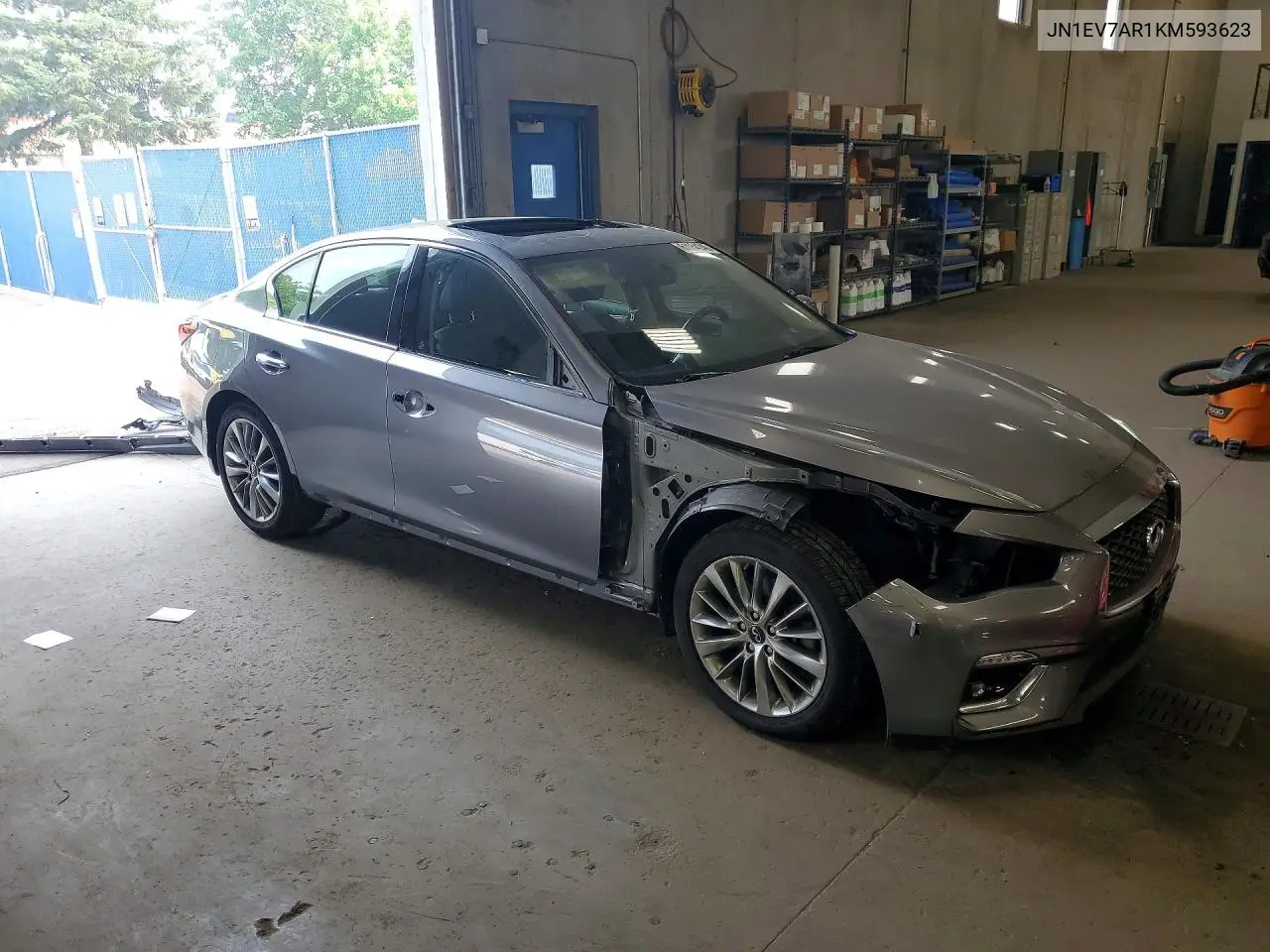 2019 Infiniti Q50 3.0T Luxe VIN: JN1EV7AR1KM593623 Lot: 61154246