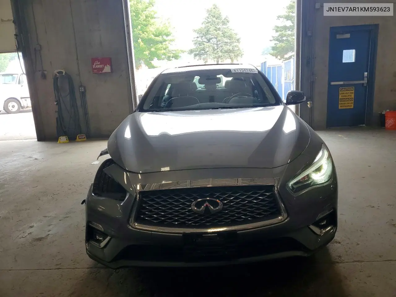 2019 Infiniti Q50 3.0T Luxe VIN: JN1EV7AR1KM593623 Lot: 61154246