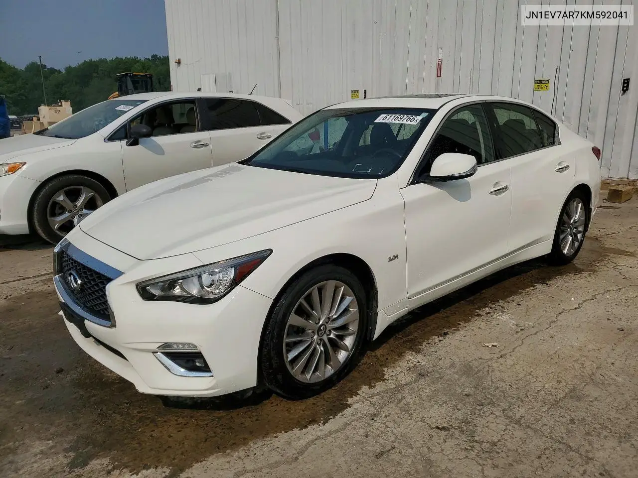 2019 Infiniti Q50 3.0T Luxe VIN: JN1EV7AR7KM592041 Lot: 61169766