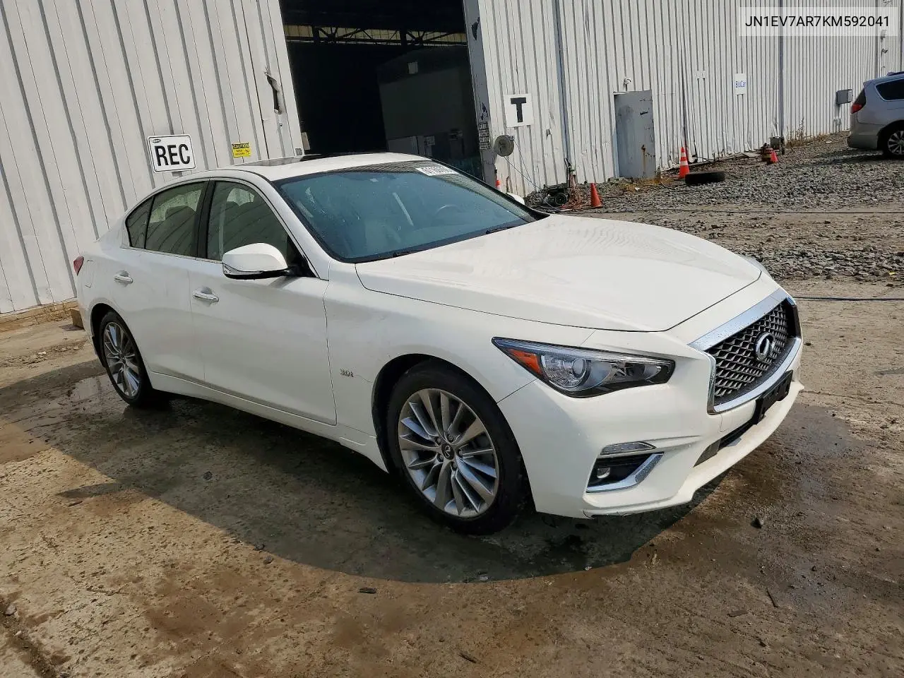 2019 Infiniti Q50 3.0T Luxe VIN: JN1EV7AR7KM592041 Lot: 61169766