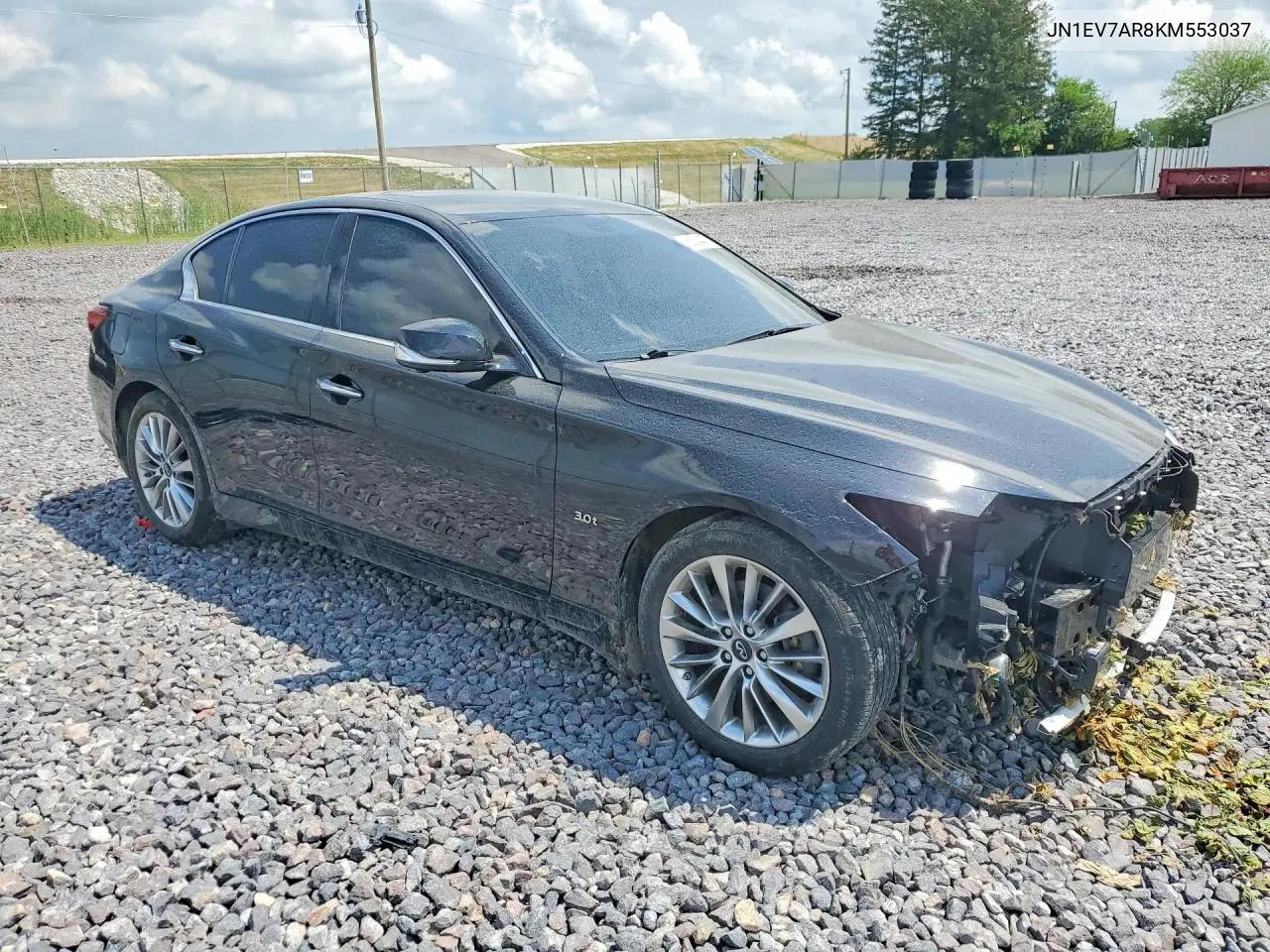 2019 Infiniti Q50 3.0T Luxe VIN: JN1EV7AR8KM553037 Lot: 61384456