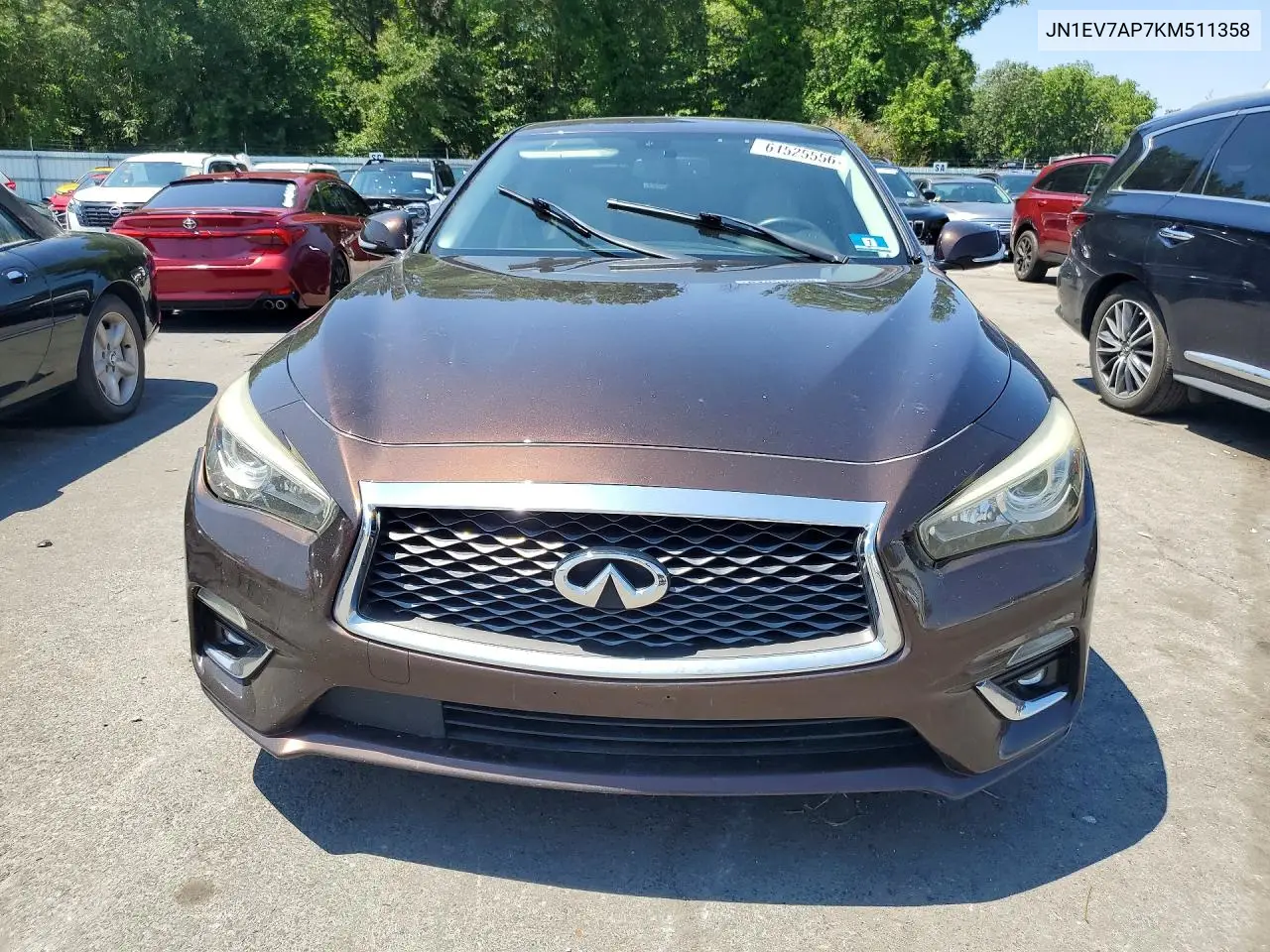2019 Infiniti Q50 3.0T Luxe VIN: JN1EV7AP7KM511358 Lot: 61525556
