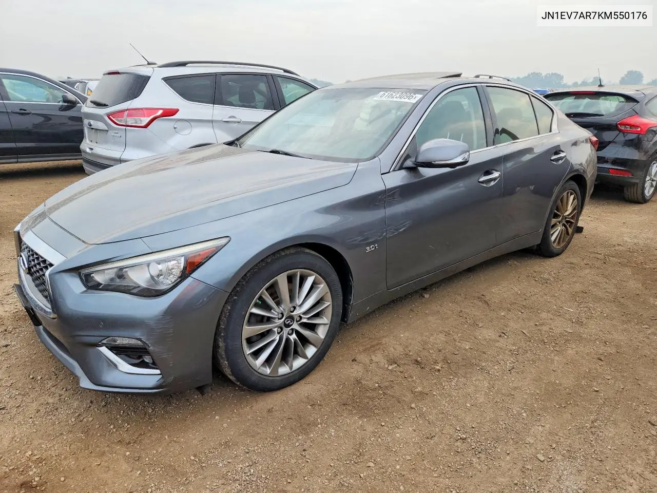 2019 Infiniti Q50 3.0T Luxe VIN: JN1EV7AR7KM550176 Lot: 61623096