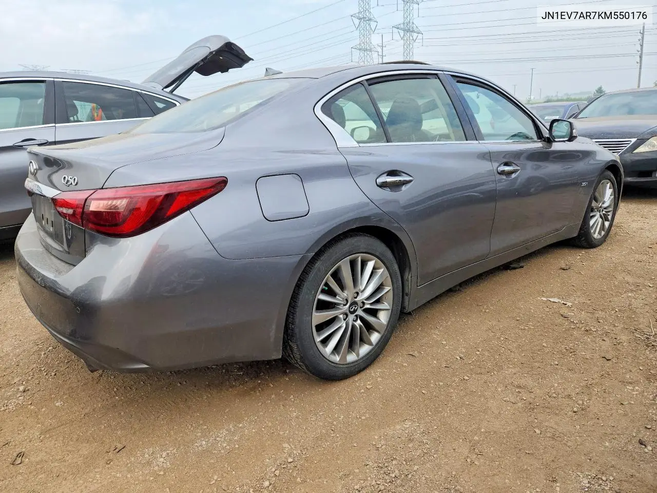 2019 Infiniti Q50 3.0T Luxe VIN: JN1EV7AR7KM550176 Lot: 61623096