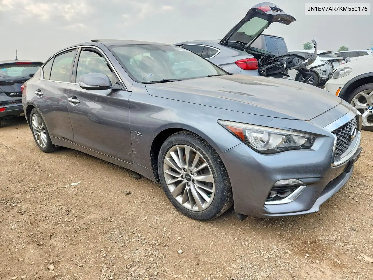 2019 Infiniti Q50 3.0T Luxe VIN: JN1EV7AR7KM550176 Lot: 61623096