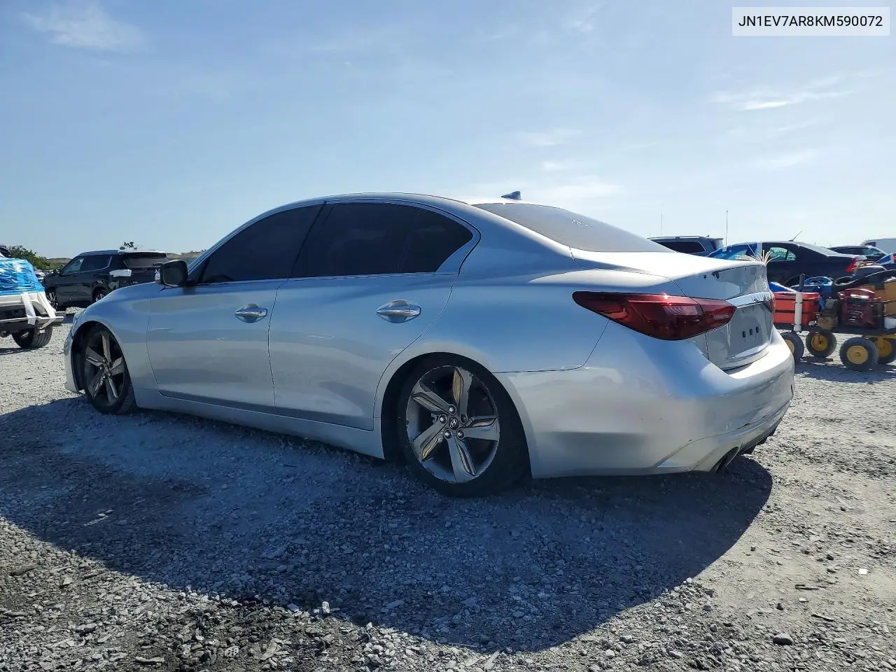 2019 Infiniti Q50 3.0T Luxe VIN: JN1EV7AR8KM590072 Lot: 61630746