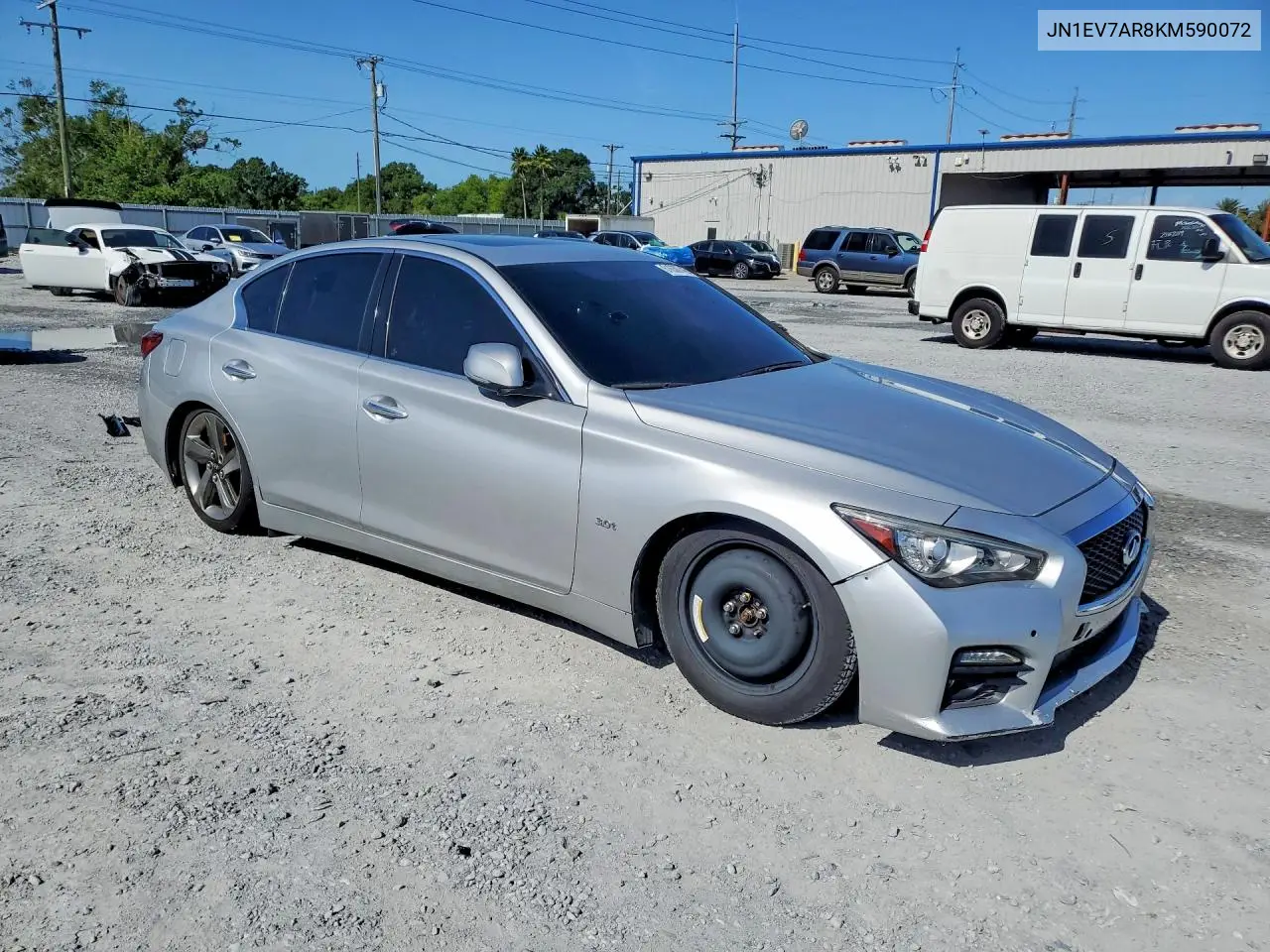 2019 Infiniti Q50 3.0T Luxe VIN: JN1EV7AR8KM590072 Lot: 61630746
