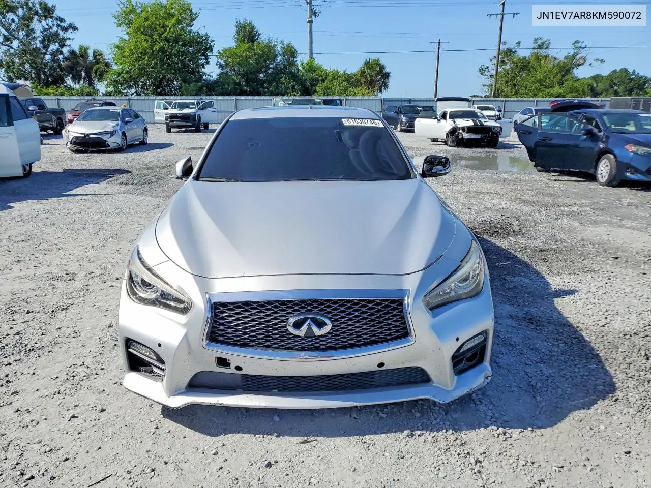2019 Infiniti Q50 3.0T Luxe VIN: JN1EV7AR8KM590072 Lot: 61630746