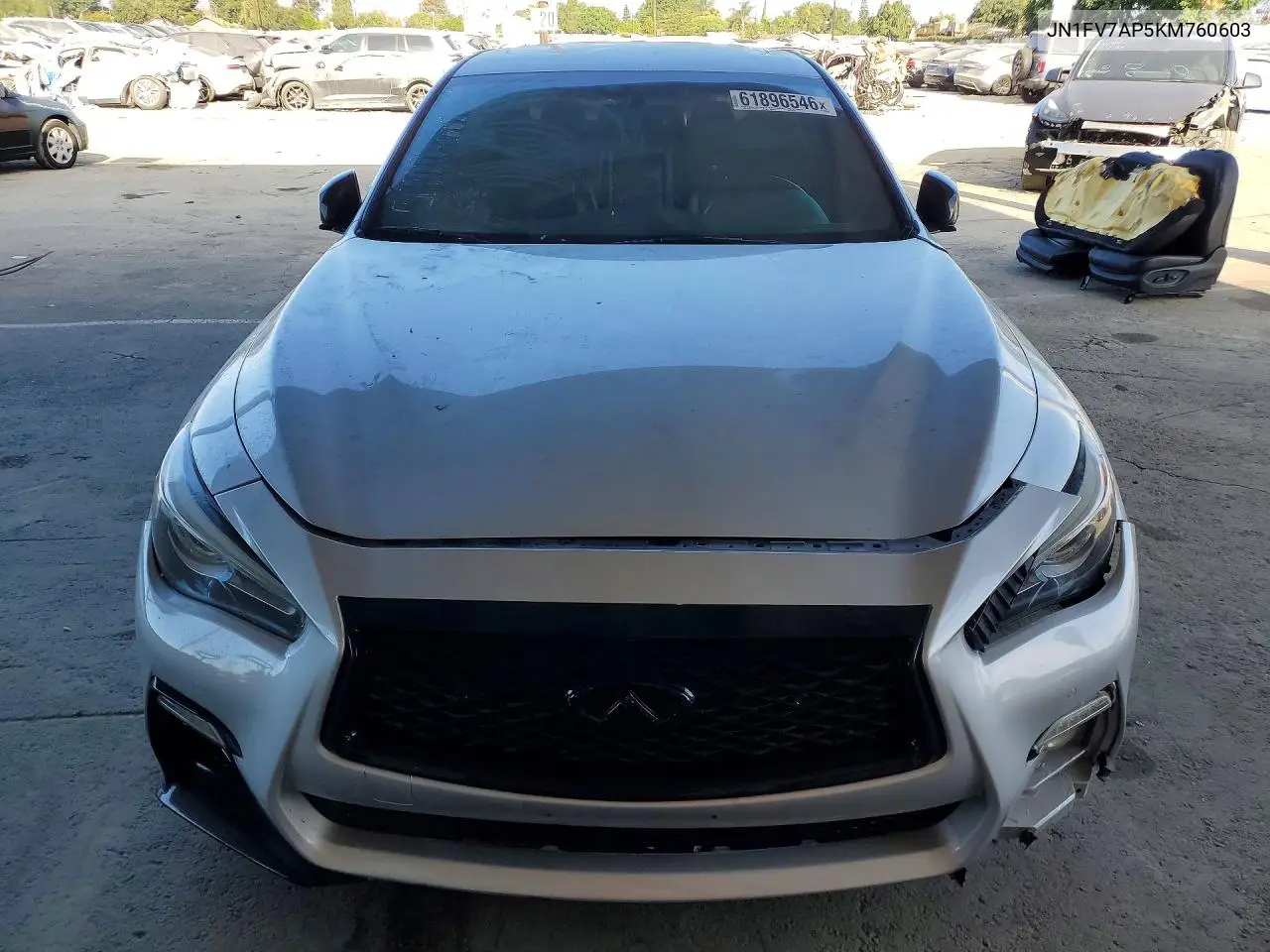 2019 Infiniti Q50 Red Sport 400 VIN: JN1FV7AP5KM760603 Lot: 61896546