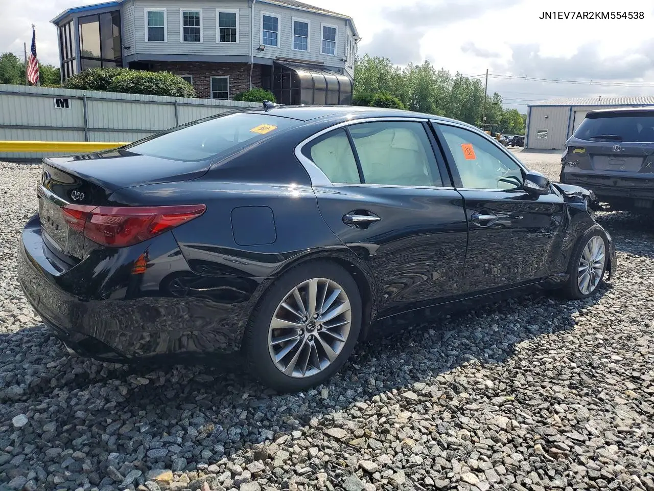 2019 Infiniti Q50 3.0T Luxe VIN: JN1EV7AR2KM554538 Lot: 61927416