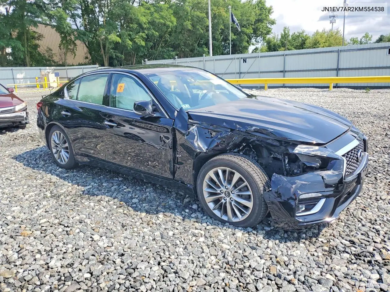 2019 Infiniti Q50 3.0T Luxe VIN: JN1EV7AR2KM554538 Lot: 61927416