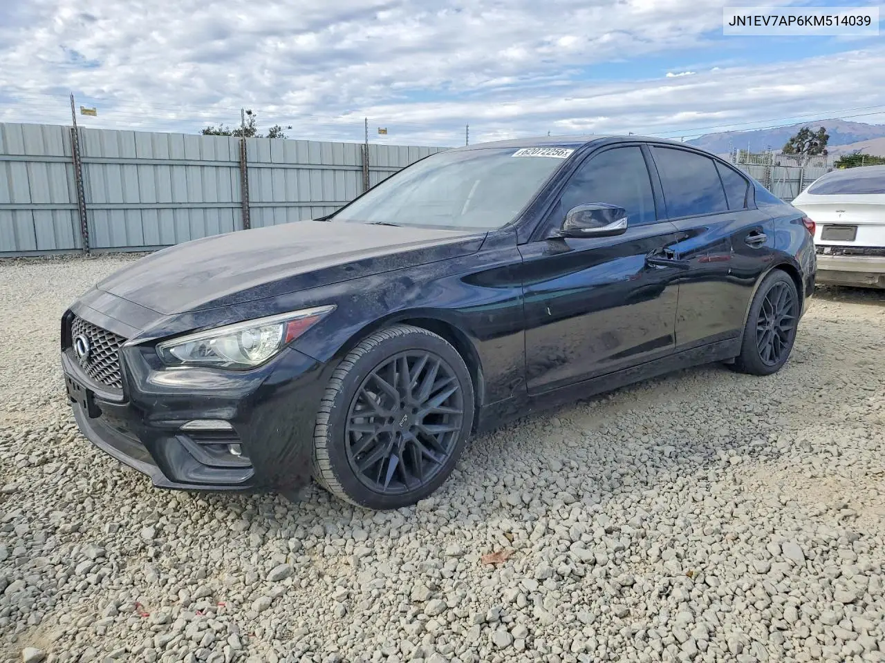 2019 Infiniti Q50 3.0T Luxe VIN: JN1EV7AP6KM514039 Lot: 62072256