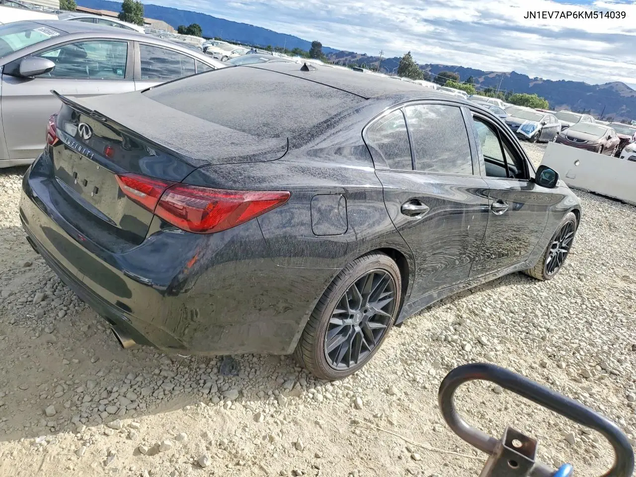 2019 Infiniti Q50 3.0T Luxe VIN: JN1EV7AP6KM514039 Lot: 62072256