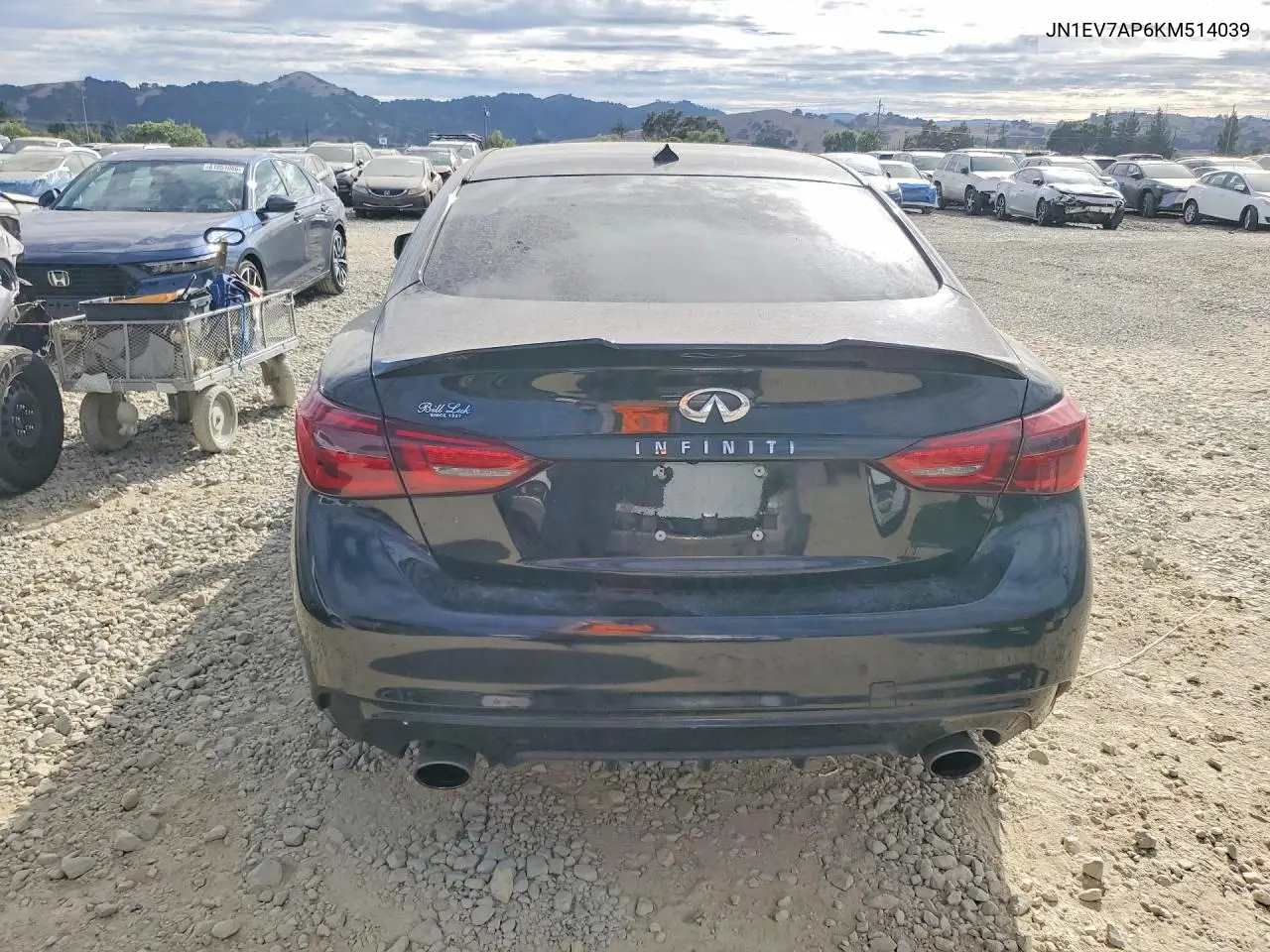 2019 Infiniti Q50 3.0T Luxe VIN: JN1EV7AP6KM514039 Lot: 62072256