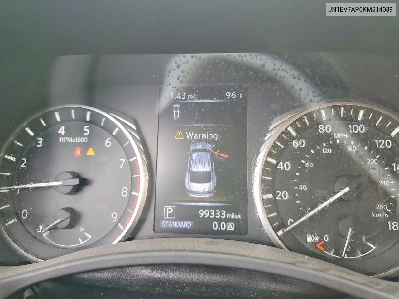 2019 Infiniti Q50 3.0T Luxe VIN: JN1EV7AP6KM514039 Lot: 62072256