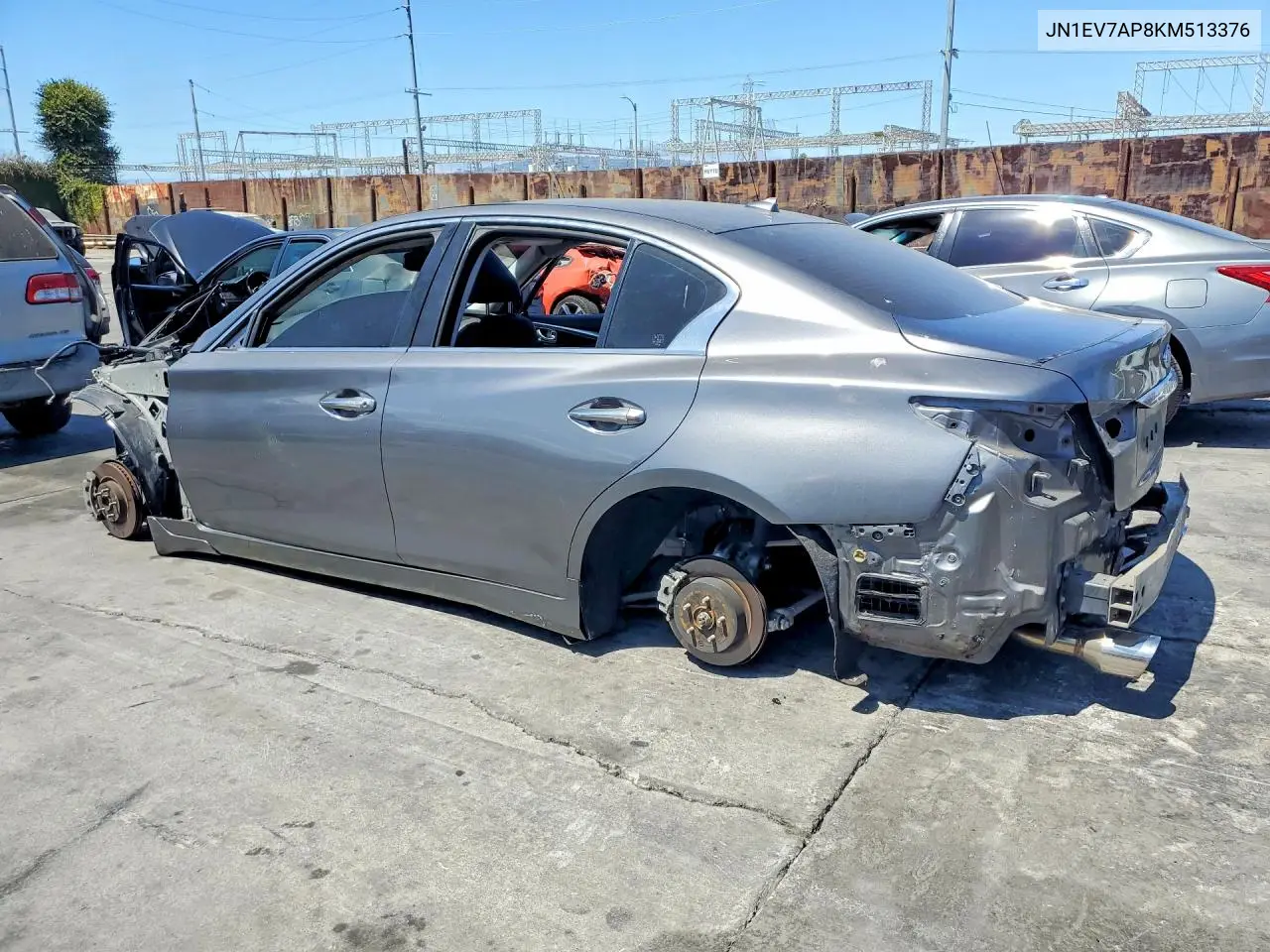 2019 Infiniti Q50 3.0T Luxe VIN: JN1EV7AP8KM513376 Lot: 62092926