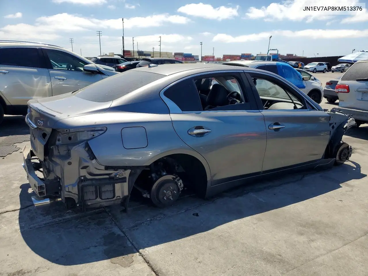 2019 Infiniti Q50 3.0T Luxe VIN: JN1EV7AP8KM513376 Lot: 62092926