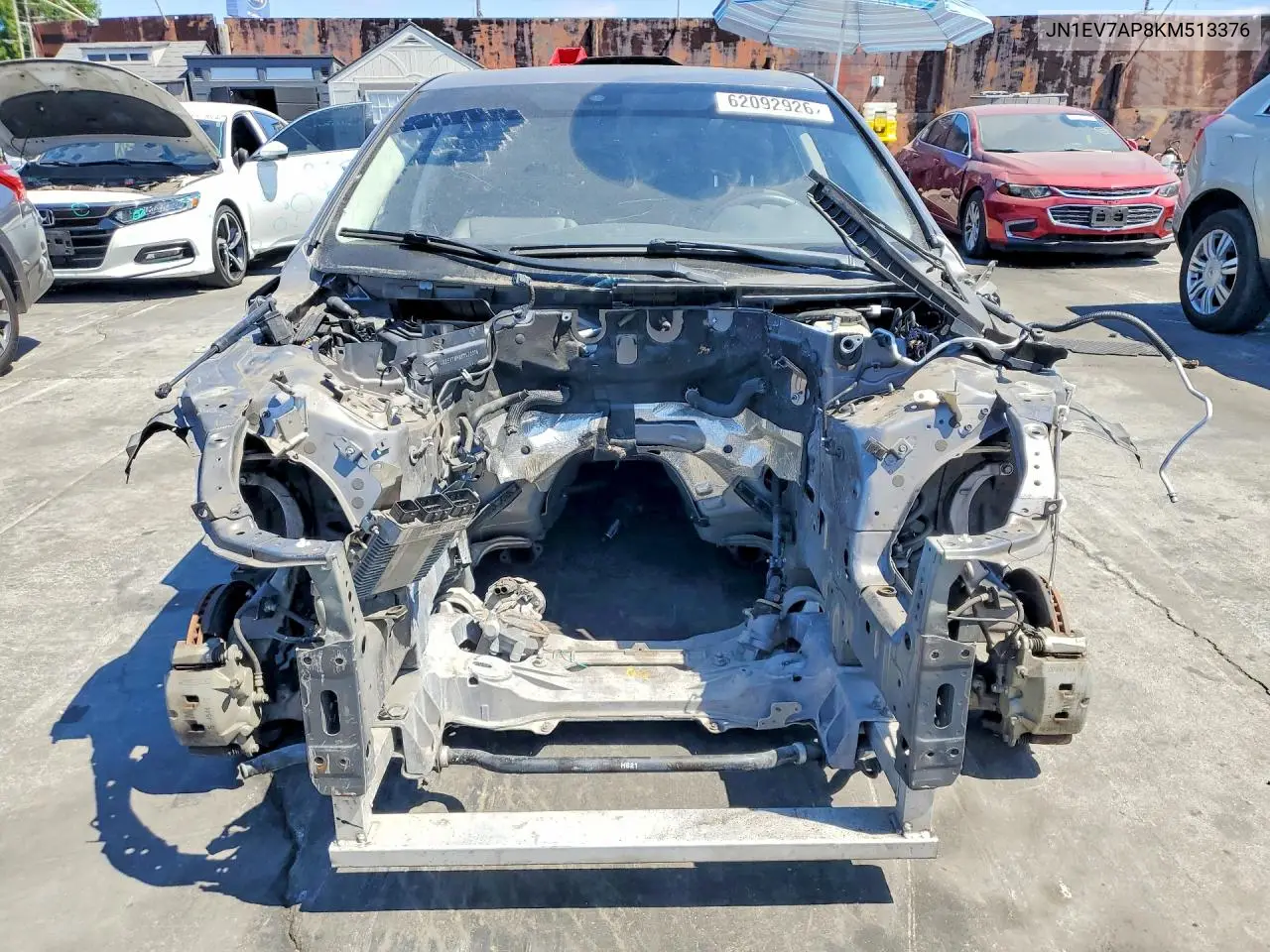 2019 Infiniti Q50 3.0T Luxe VIN: JN1EV7AP8KM513376 Lot: 62092926