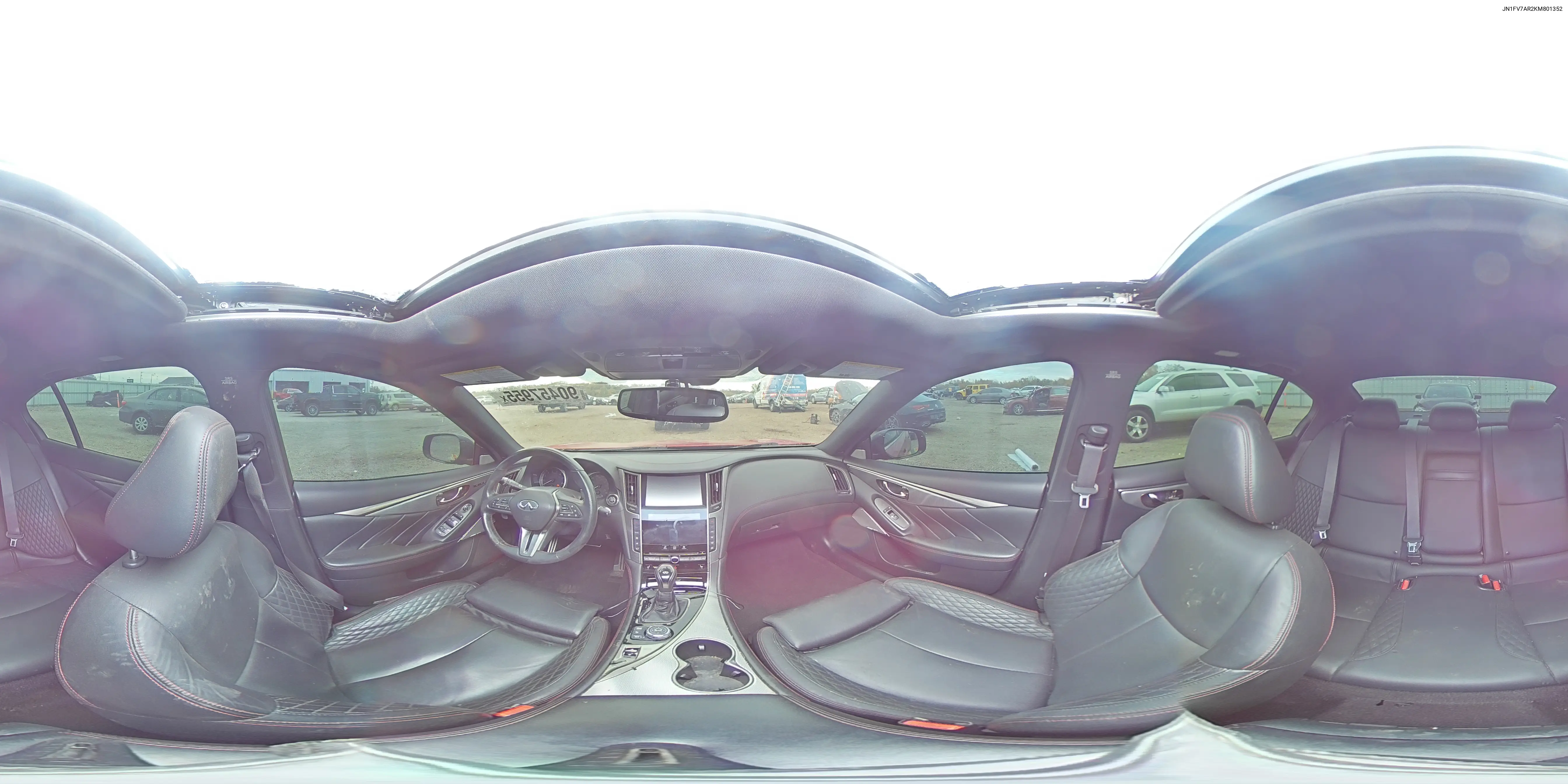 JN1FV7AR2KM801352 2019 Infiniti Q50 Red Sport 400