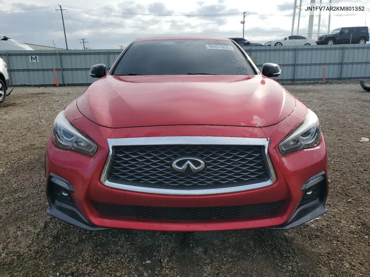 JN1FV7AR2KM801352 2019 Infiniti Q50 Red Sport 400