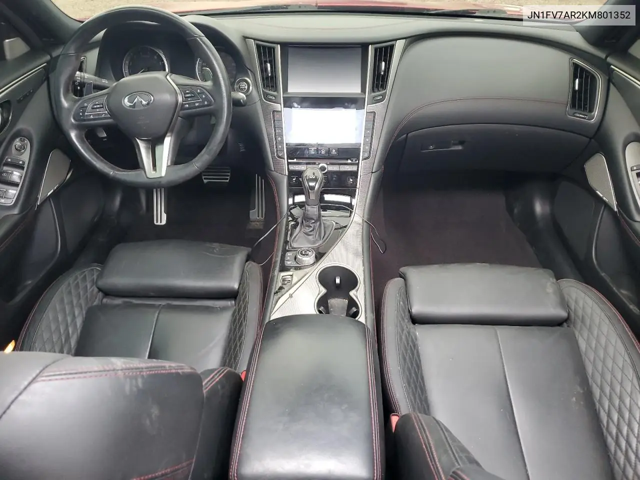 JN1FV7AR2KM801352 2019 Infiniti Q50 Red Sport 400