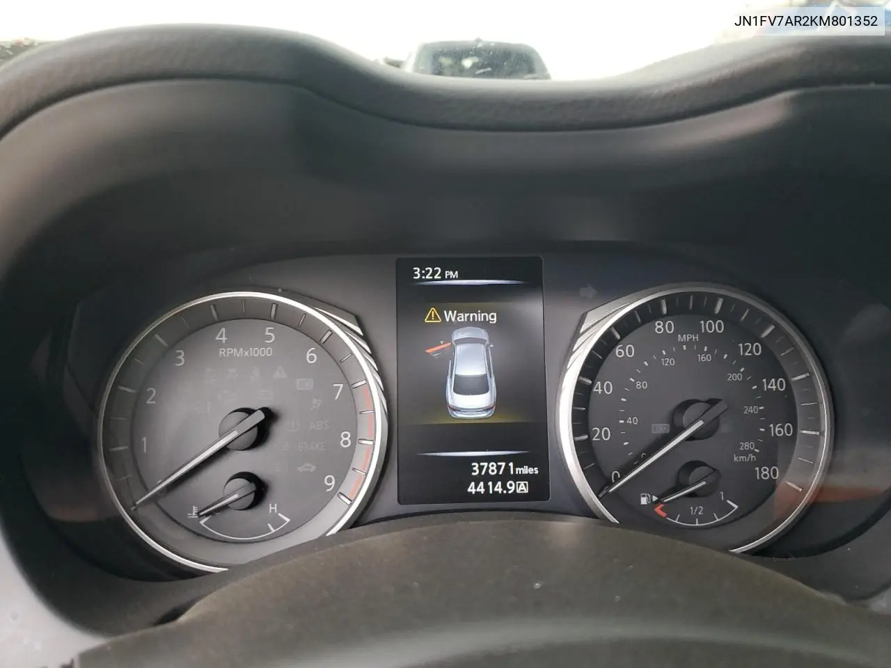 JN1FV7AR2KM801352 2019 Infiniti Q50 Red Sport 400