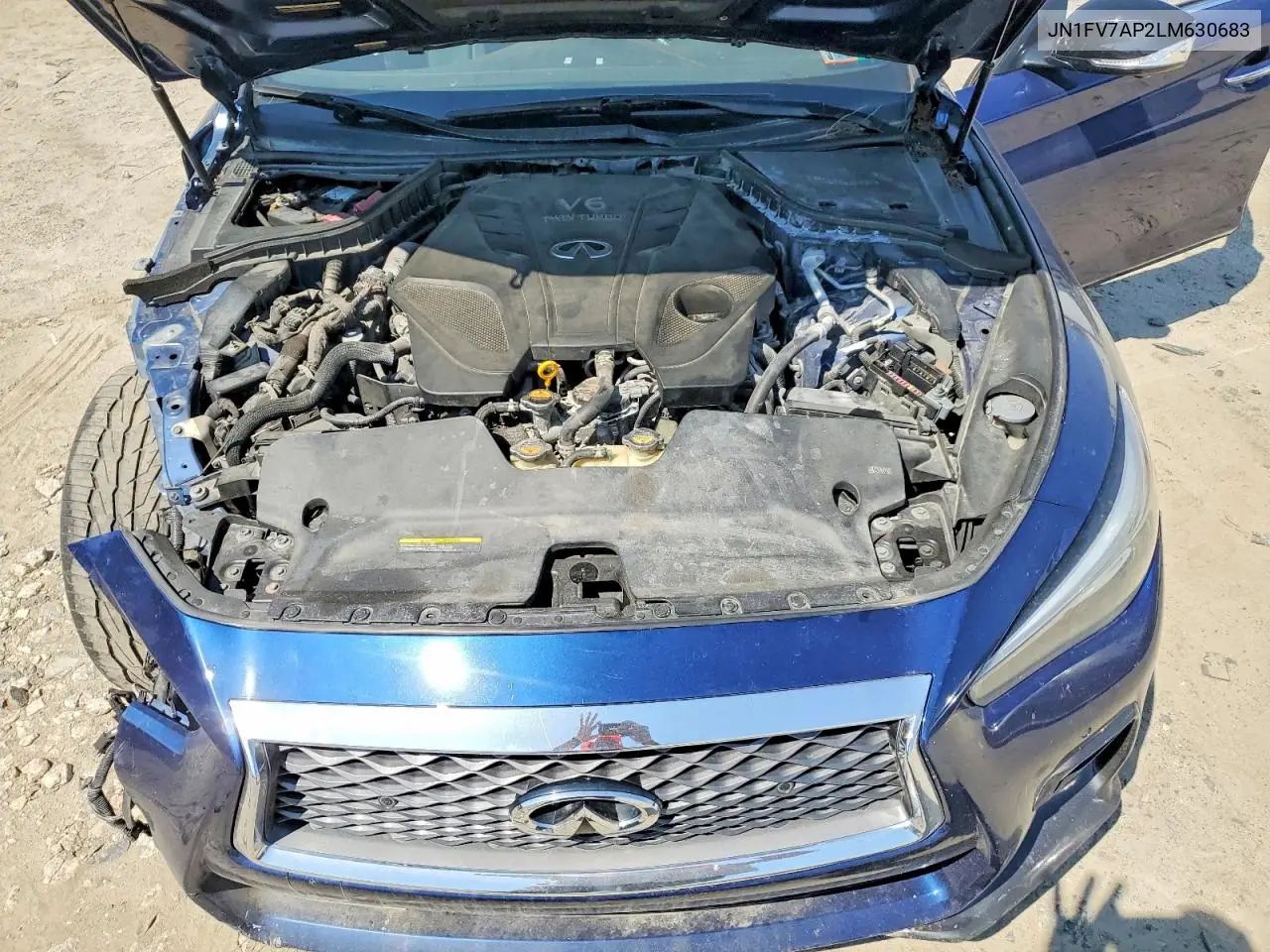 2020 Infiniti Q50 Red Sport 400 VIN: JN1FV7AP2LM630683 Lot: 55689726