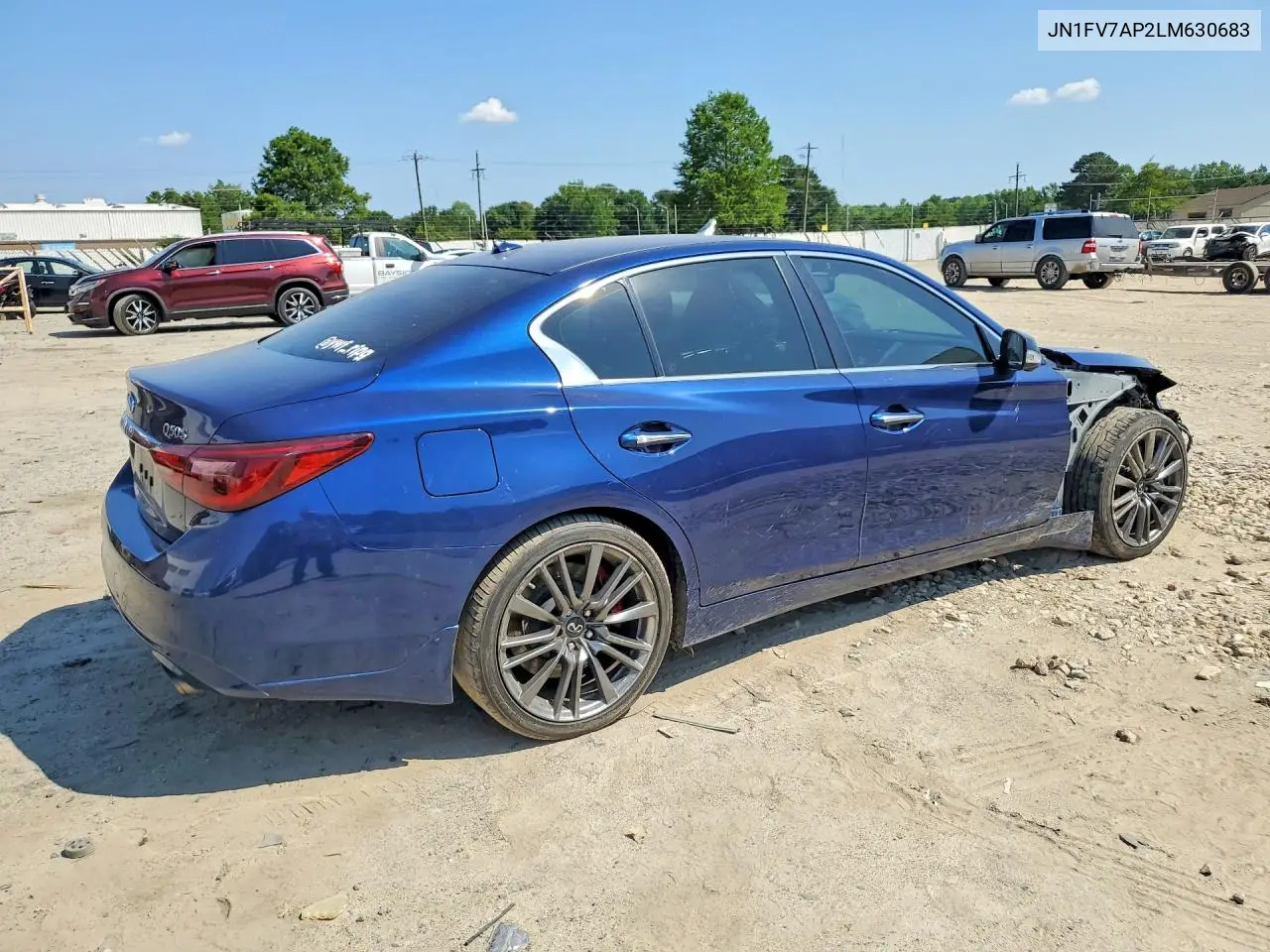 2020 Infiniti Q50 Red Sport 400 VIN: JN1FV7AP2LM630683 Lot: 55689726