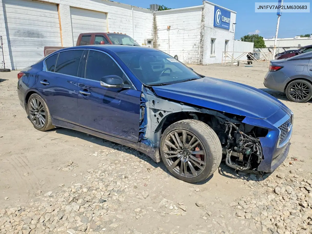 2020 Infiniti Q50 Red Sport 400 VIN: JN1FV7AP2LM630683 Lot: 55689726