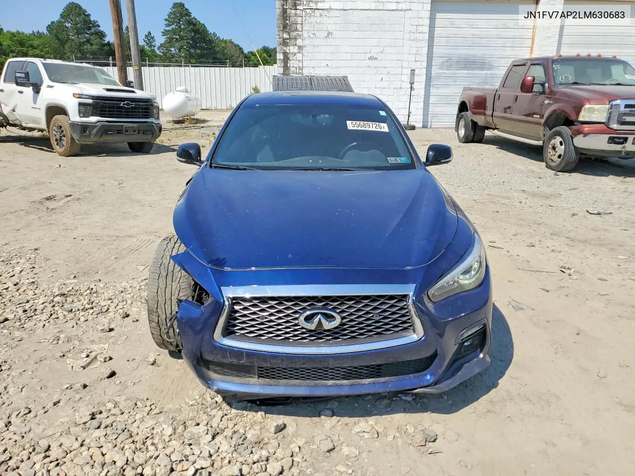 2020 Infiniti Q50 Red Sport 400 VIN: JN1FV7AP2LM630683 Lot: 55689726